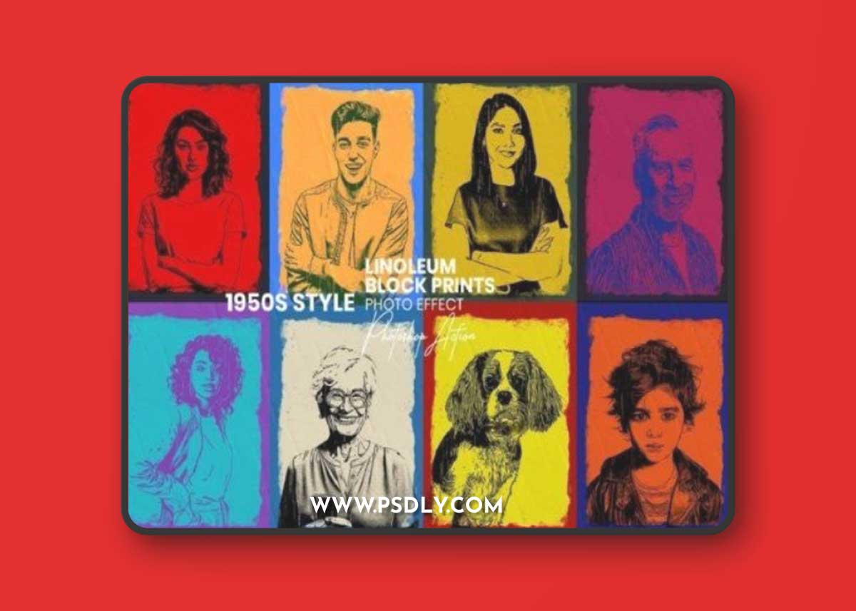 Linoleum Block Prints Action