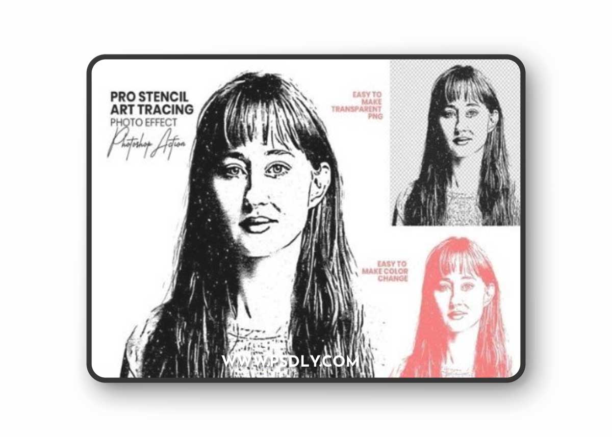 Pro Stencil Art Tracing Action