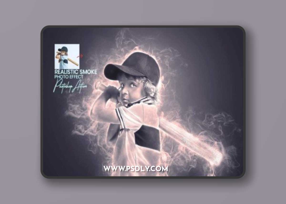 Realistic Smoke Photo Effect