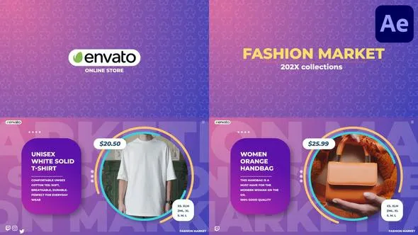 Videohive Fashion Market for After Effects 49574720