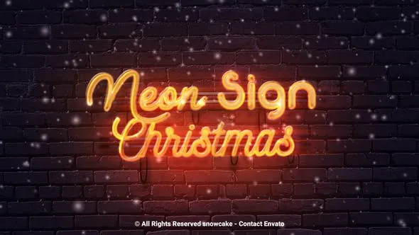 Videohive Neon Sign Christmas 49700281