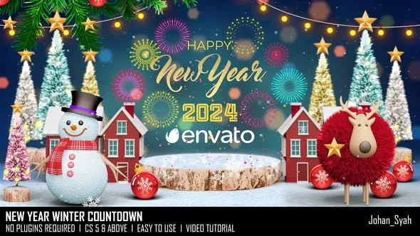 Videohive New Year Winter Countdown 49781196