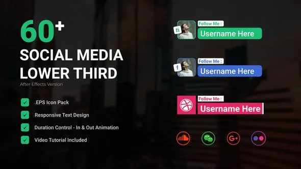 Videohive Social Media Lower third 49871316