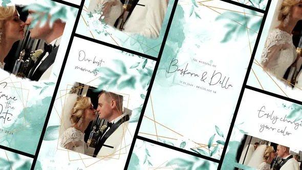 Videohive Wedding Invitation Stories Pack 49446663