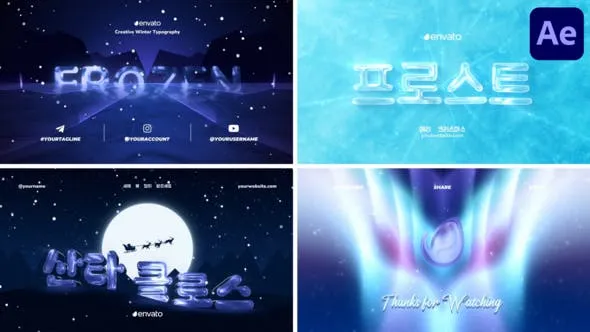 Videohive Winter Typography for After Effects 49961797