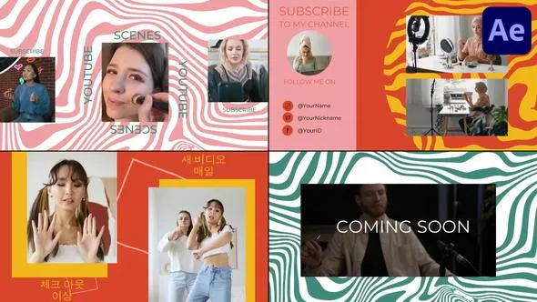 Videohive Youtube Endscreens for After Effects 49574467