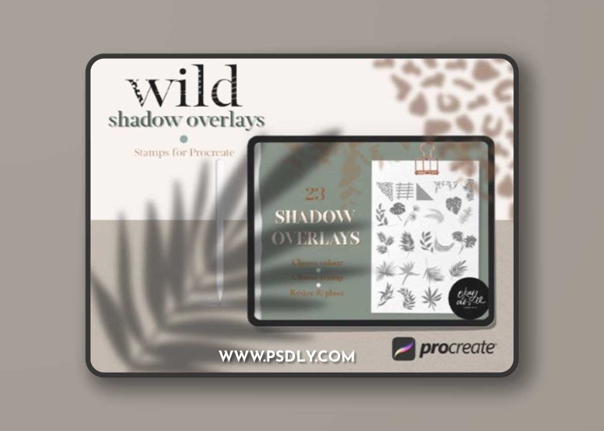 Wild Shadow Overlays for Procreate