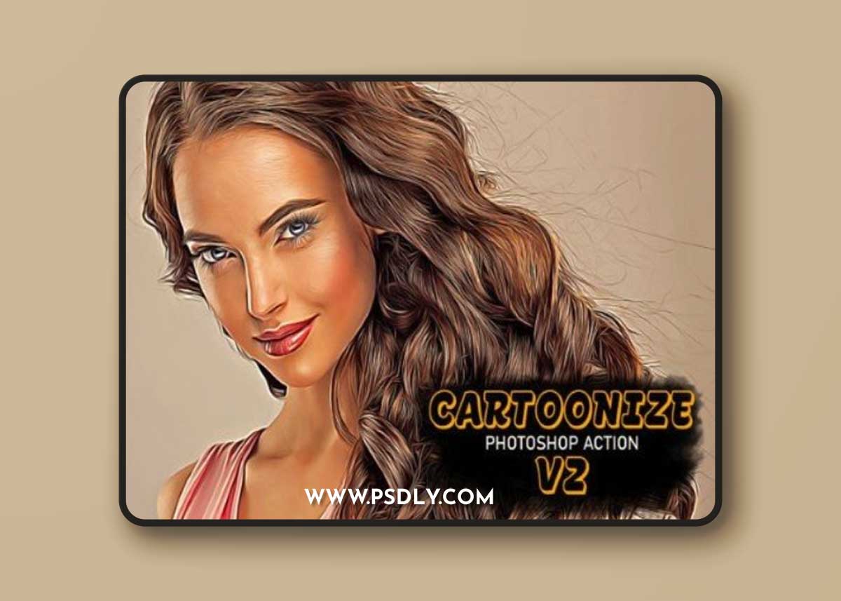 Cartoonize Photoshop Action V2