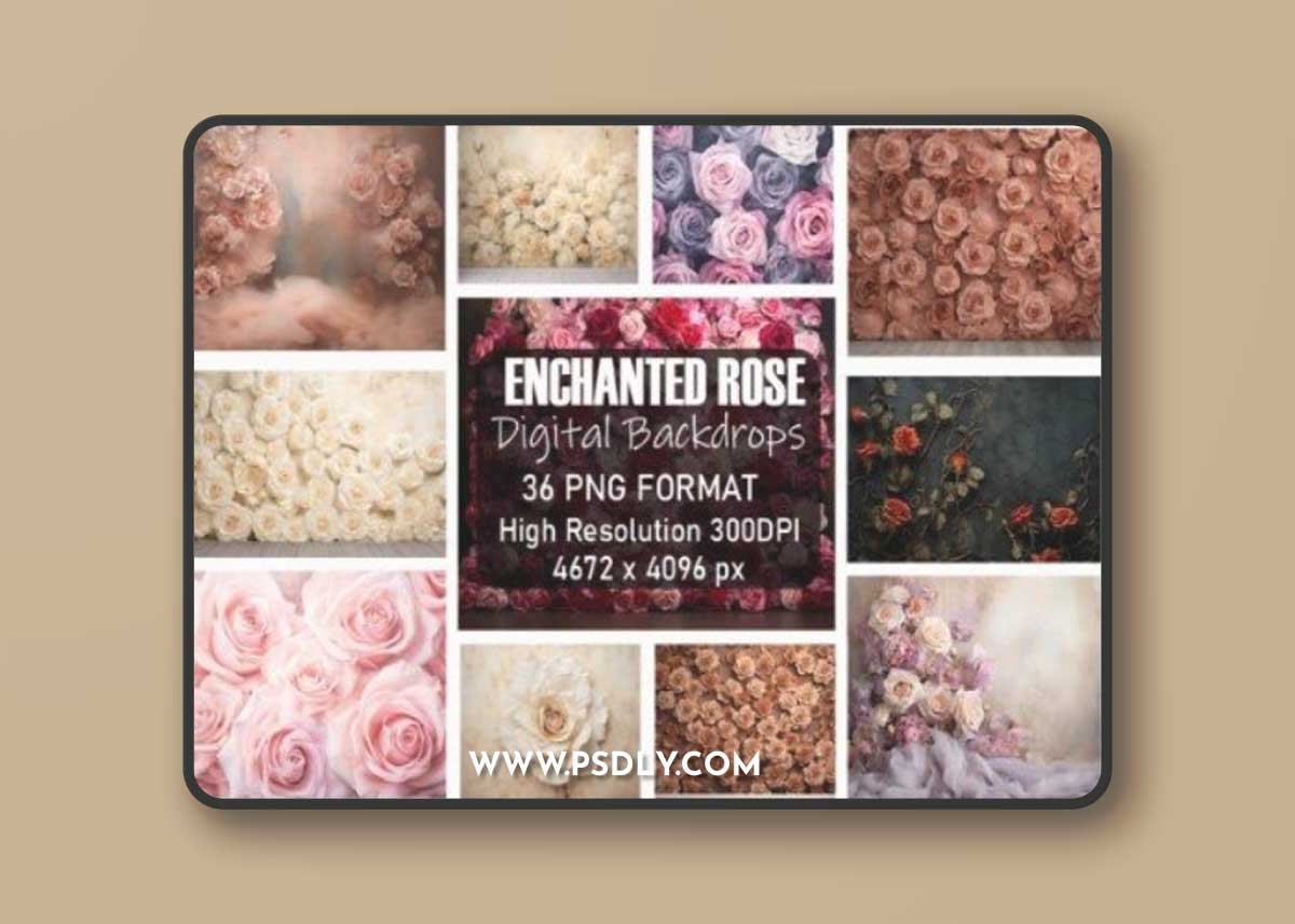 Enchanted Rose Fine Art Backdrops