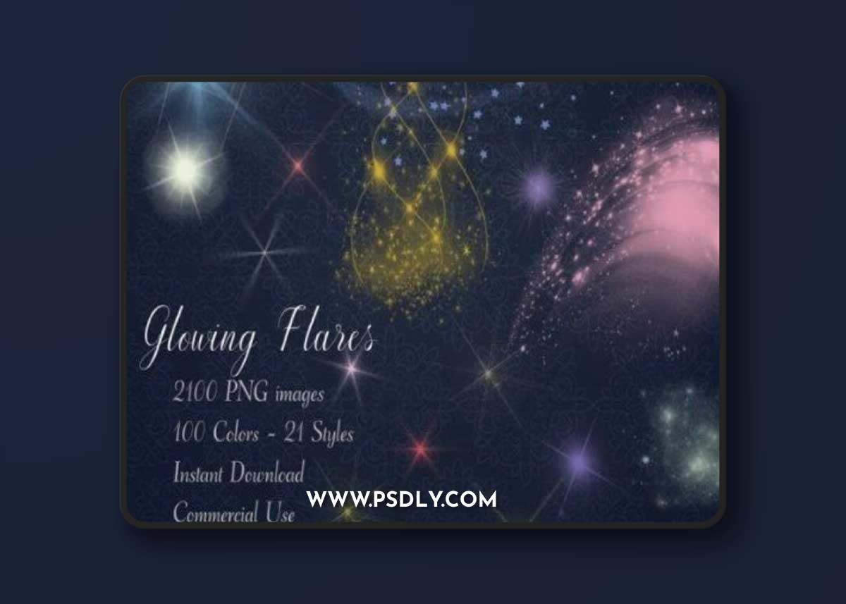 Glowing Light Flare Overlay PNG