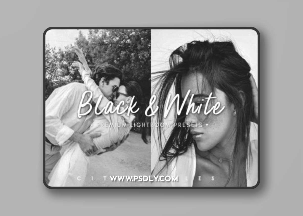 Moody Black & White Lightroom Presets