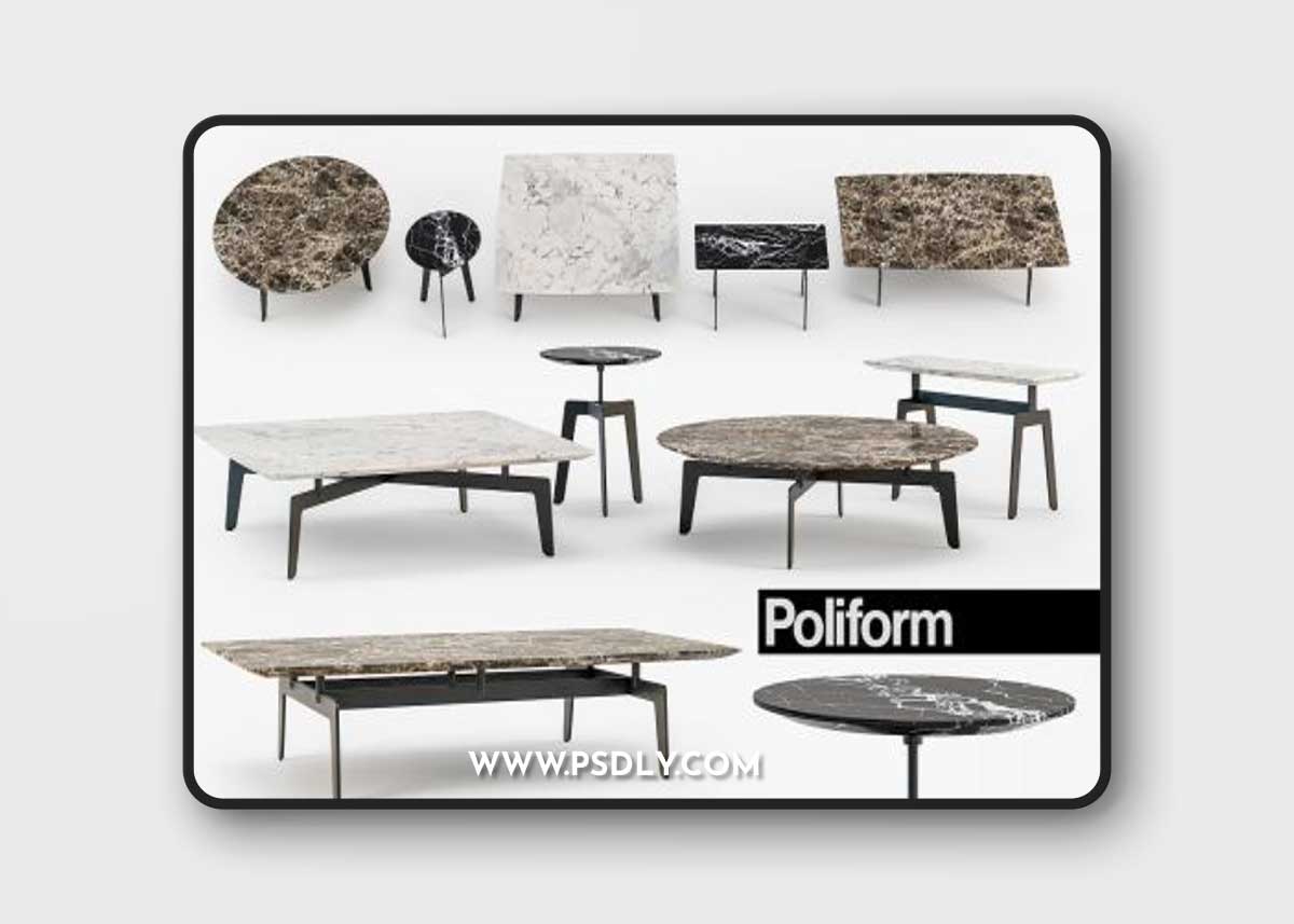 Poliform Tribeca coffee table set