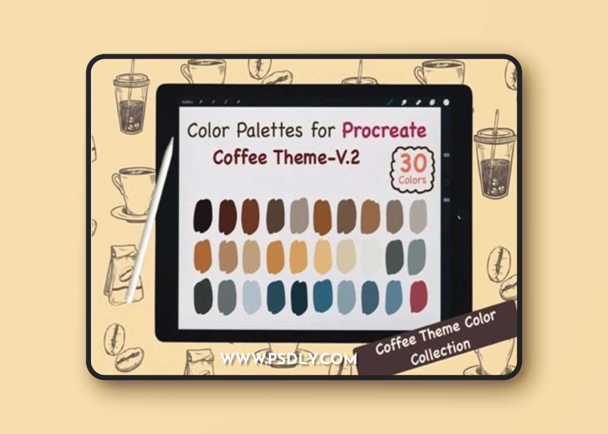 Procreate Color Palettes-Coffee V.2