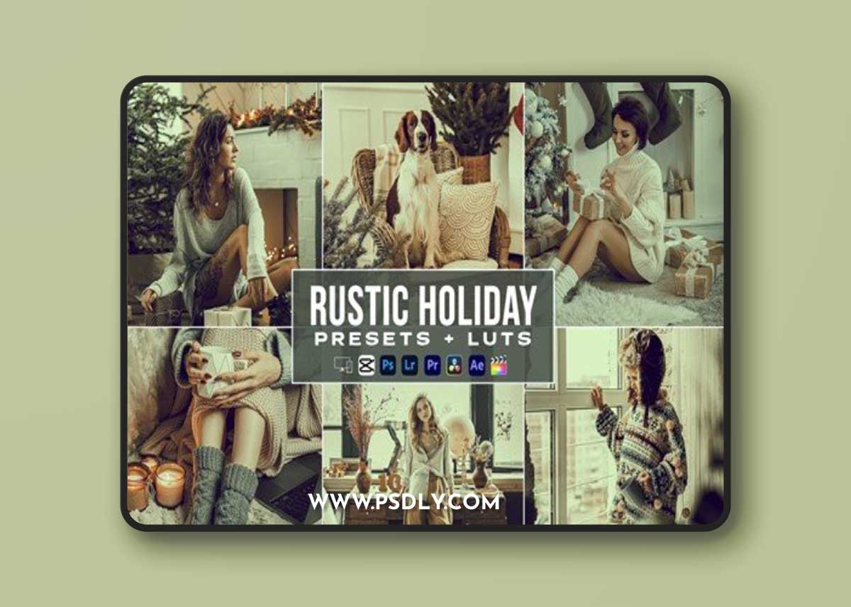 Rustic Holiday Video Luts Presets Mobile & Desctop 76UAKAH