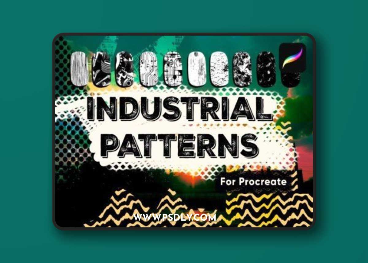 Urban Industrial Pattern Brushes