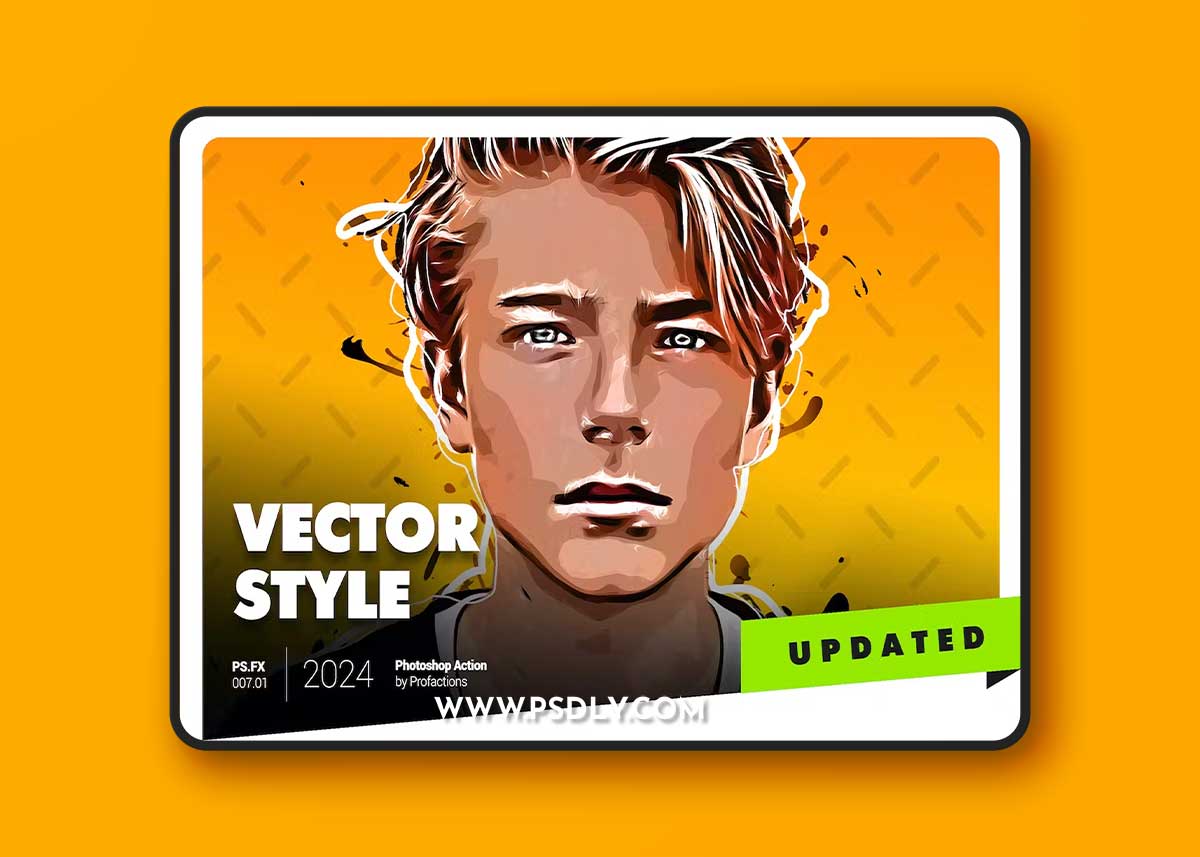 Vector Style Photoshop Action E8579EB