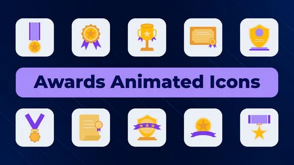 Videohive Awards Animated Icons 50429332