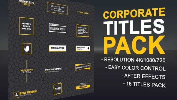 Videohive Corprate Clean Titles Pack 50195067