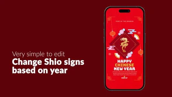 Videohive Flat Chinese New Year Instagram Reel 50519715