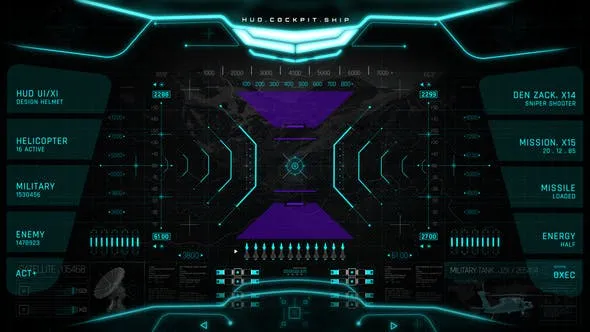 Videohive HUD PRO Military Cockpit 1 50446795