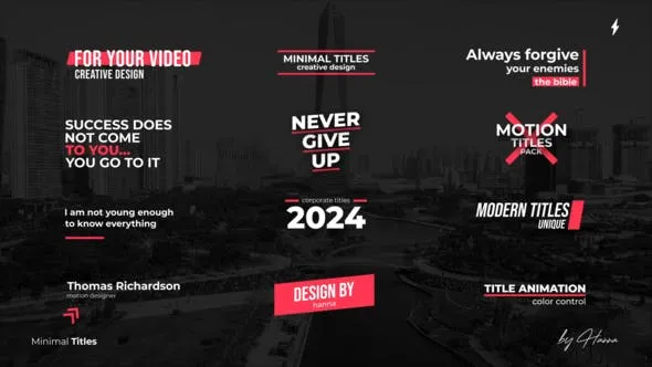 Videohive Minimal Titles 50472034