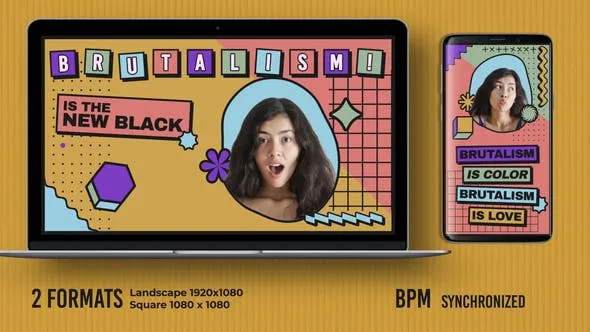 Videohive Neo Brutalism Display 49909955