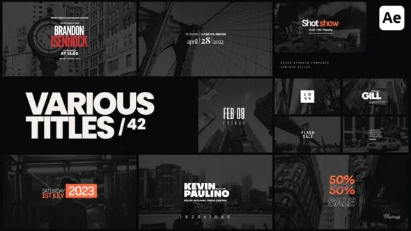 Videohive Various Titles 42 50428529