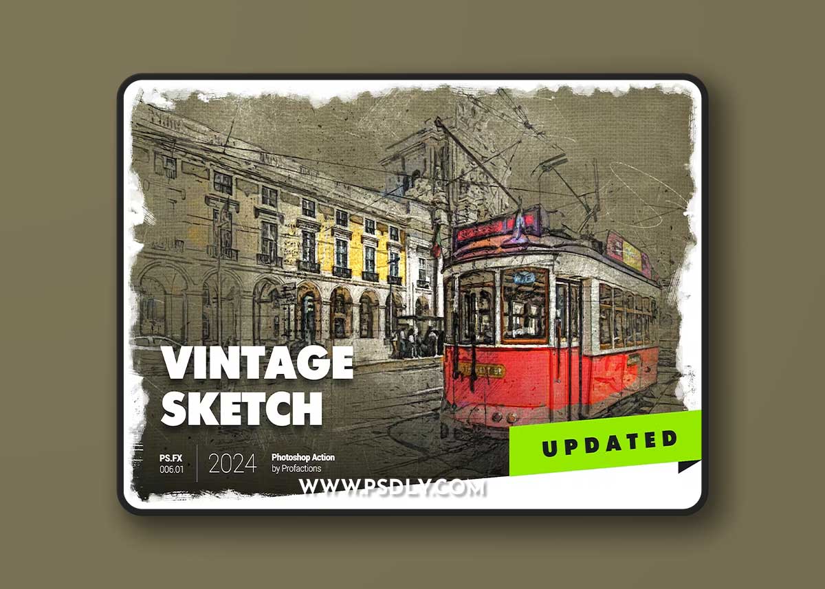Vintage Sketch Photoshop Action 4D2575F