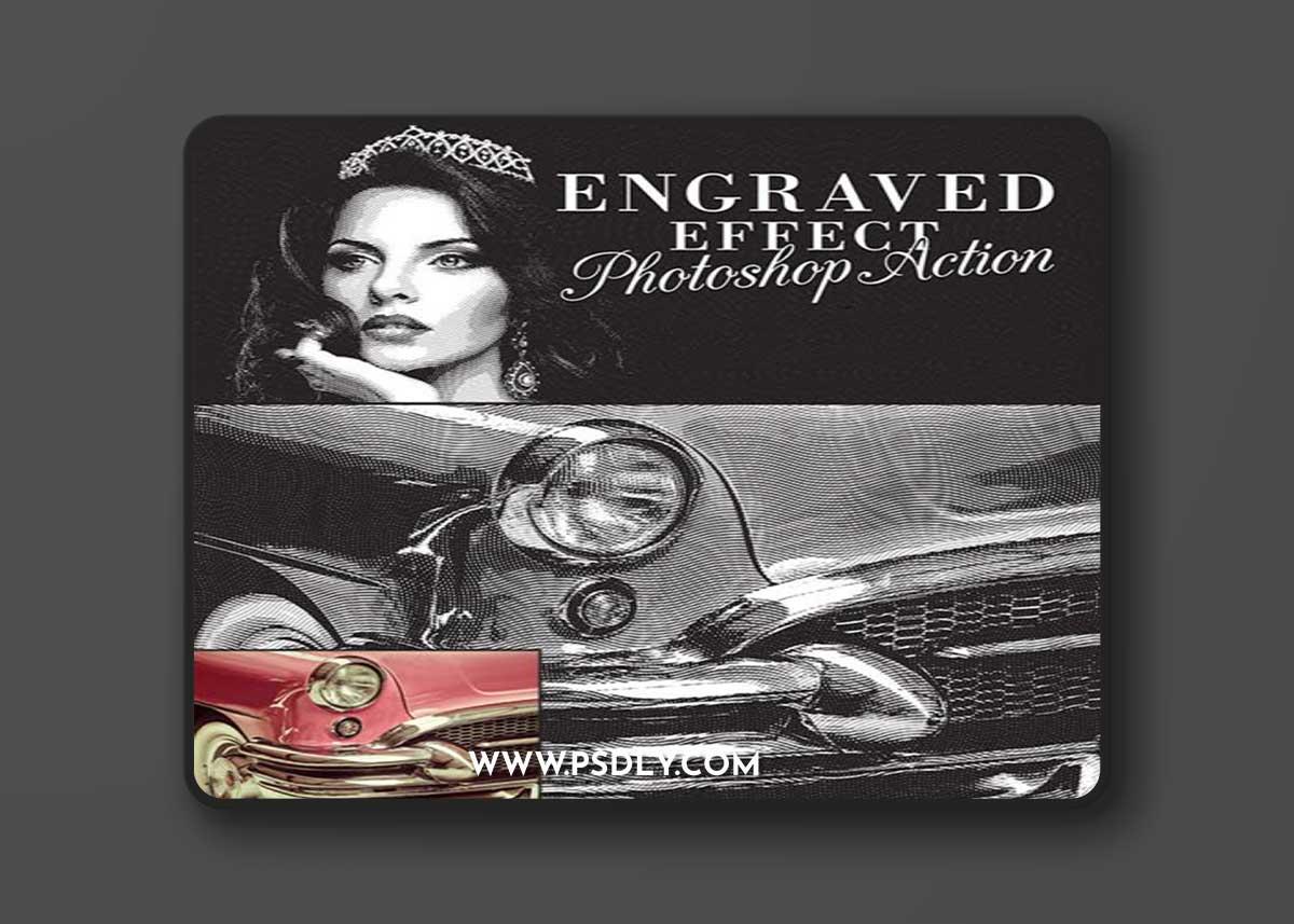 Engraved Effect - Photoshop Actions