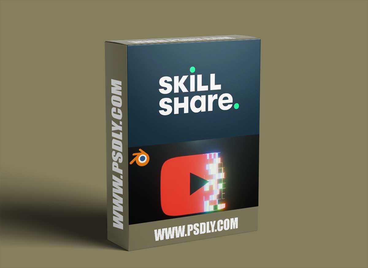 Pixel Glitch Scan Animation Of Logo In Blender 3d