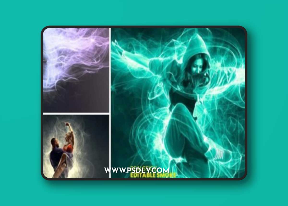 Realistic Editable Smoke Photo Effect