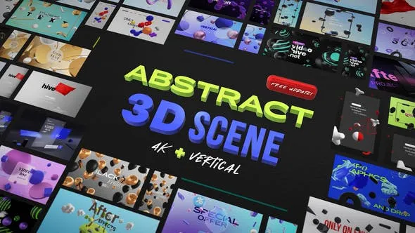 Videohive Abstract 3D Scene 50689439