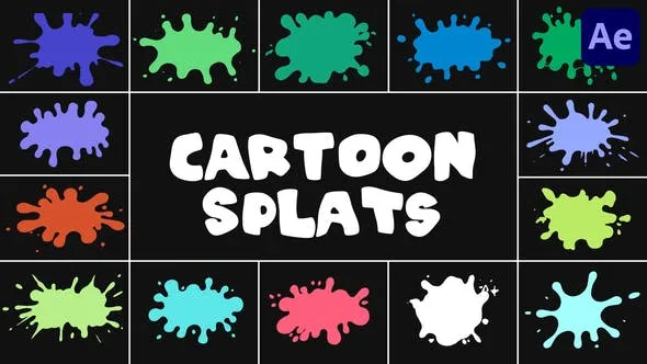 Videohive Cartoon Splats for After Effects 50940925