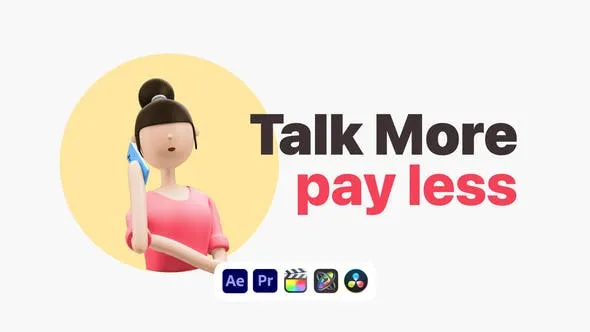 Videohive Explainer Girl Talking on Phone 50622959