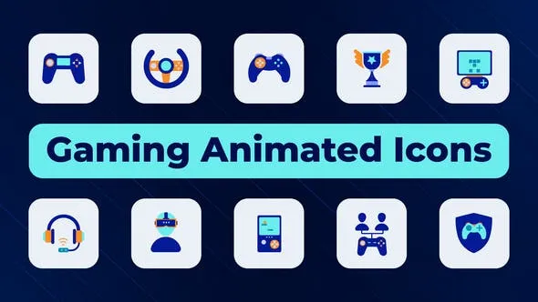 Videohive Gaming Animated Icons 50794576