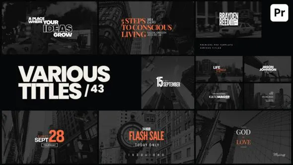 Videohive Various Titles 43 50588419