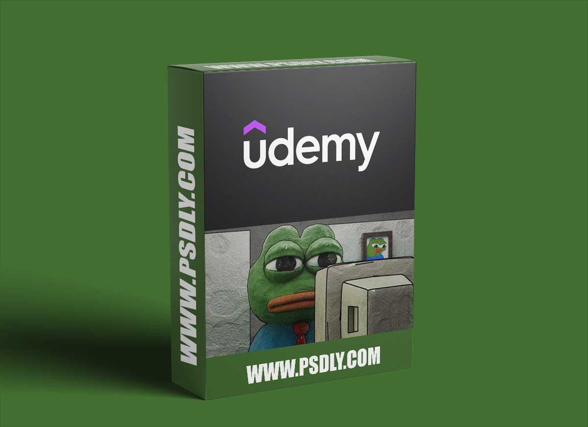 Create Dope 3D Clay Illustration of Pepe in Blender 4.0