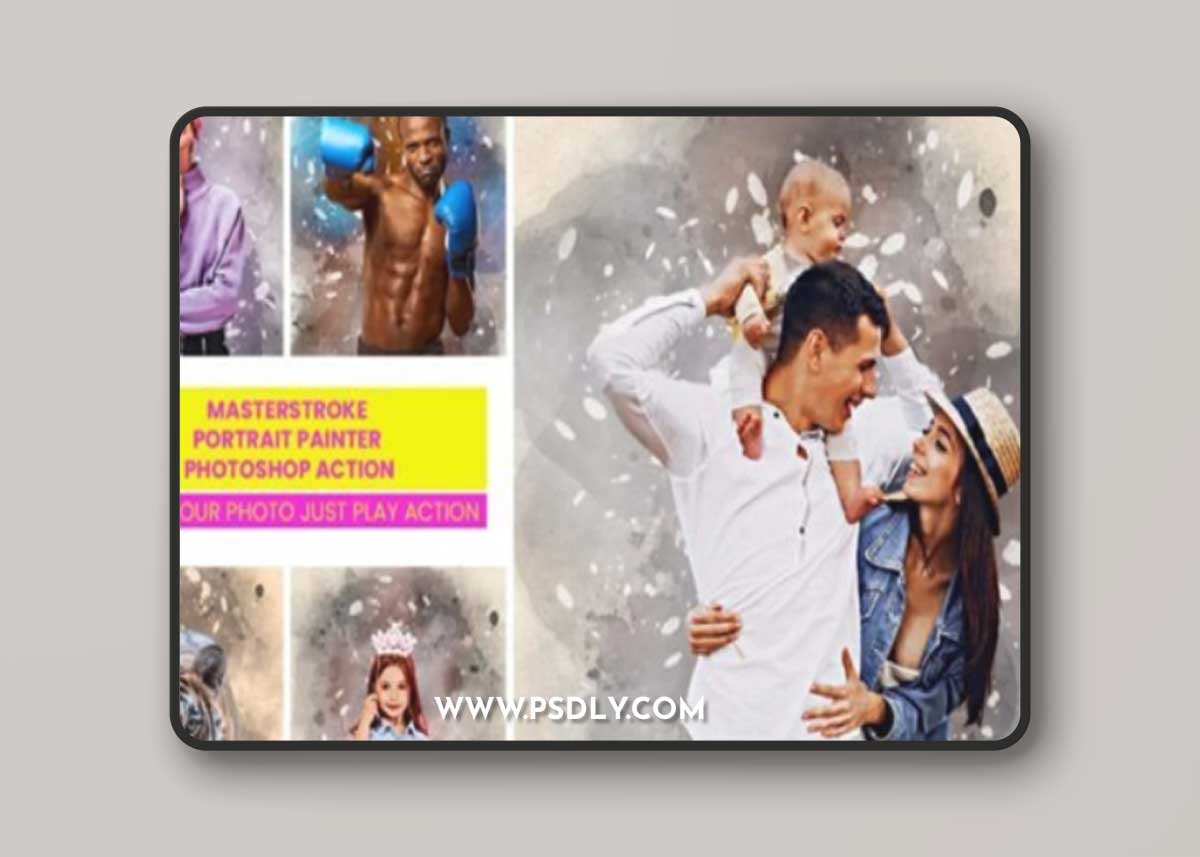 Masterstroke Portrait Painter Action