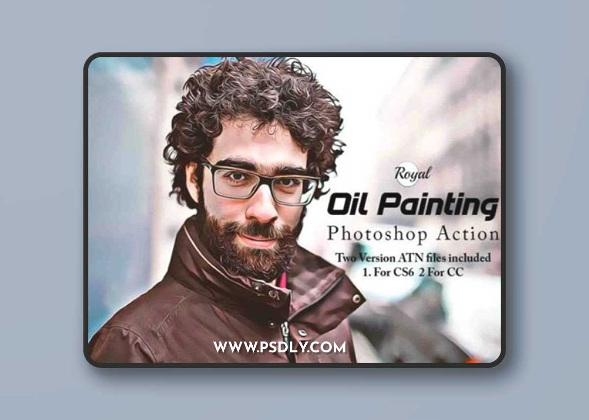 Royal Oil Painting Photoshop Action 94163943