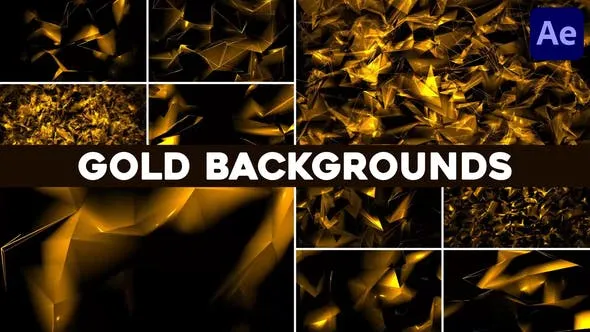 Videohive Gold Backgrounds for After Effects 51311113