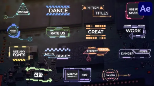 Videohive Hi Tech Titles for After Effects 51535014