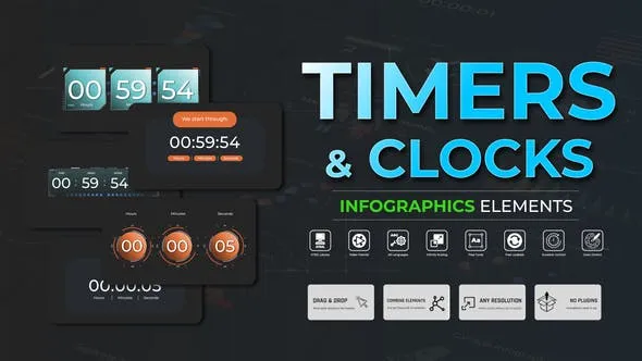 Videohive Infographic - Timers And Clocks 51314447