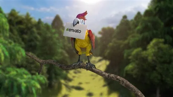 Videohive Parrots Carry Your Logo 50998593