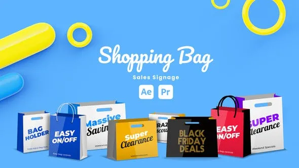 Videohive Shopping Bag Sale Signage 51146427