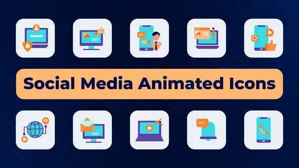 Videohive Social Media Animated Icons 51002684