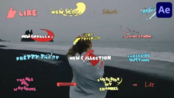 Videohive Social Media Subscribe Buttons for After Effects 50976274