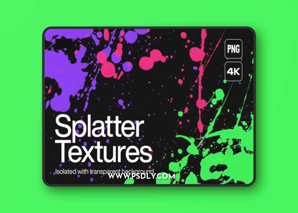 4K Splatter Overlays for Photoshop
