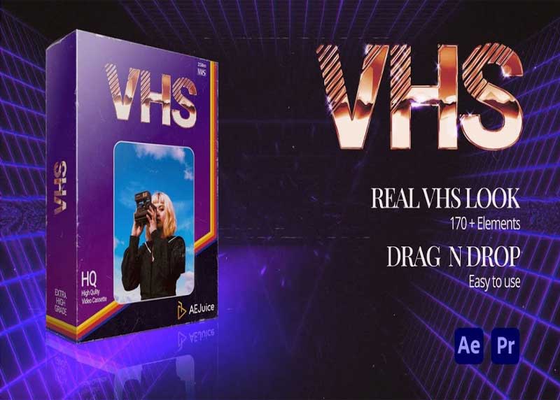 AEJuice – VHS24 for After Effects and Premiere Pro
