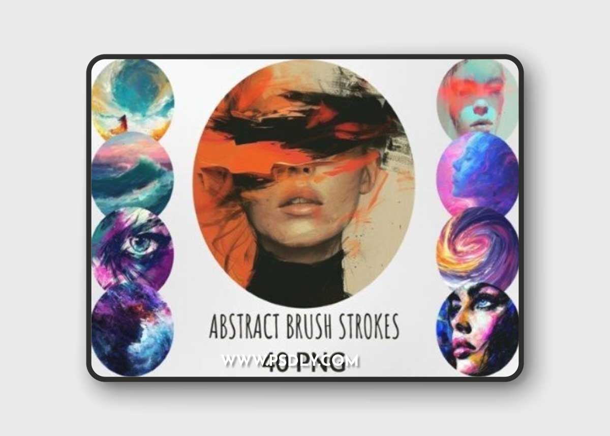 Abstract Brush Strokes Sublimation Pack