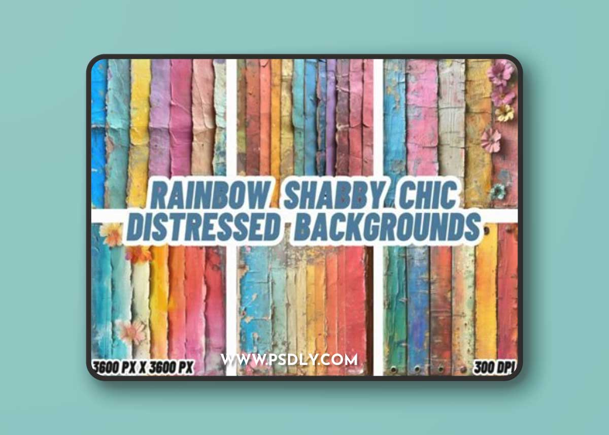 Distressed & Junk Journal Backgrounds Pack